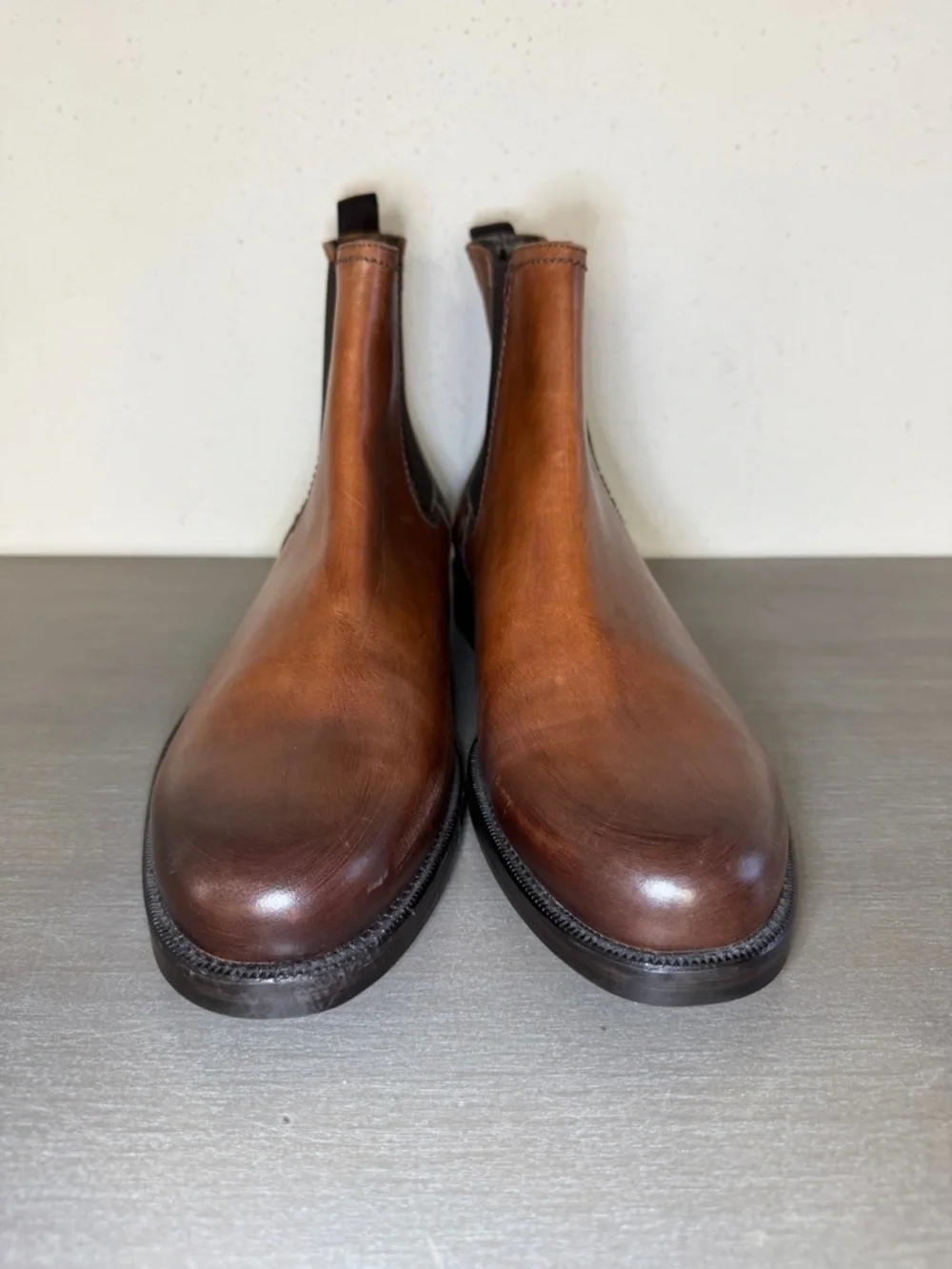 Bruno Magli Ponzi Mens Size 13 M Italian Calfskin Leather Chelsea Boots - New